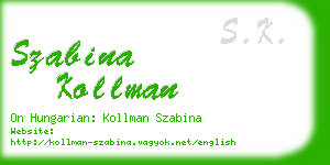 szabina kollman business card